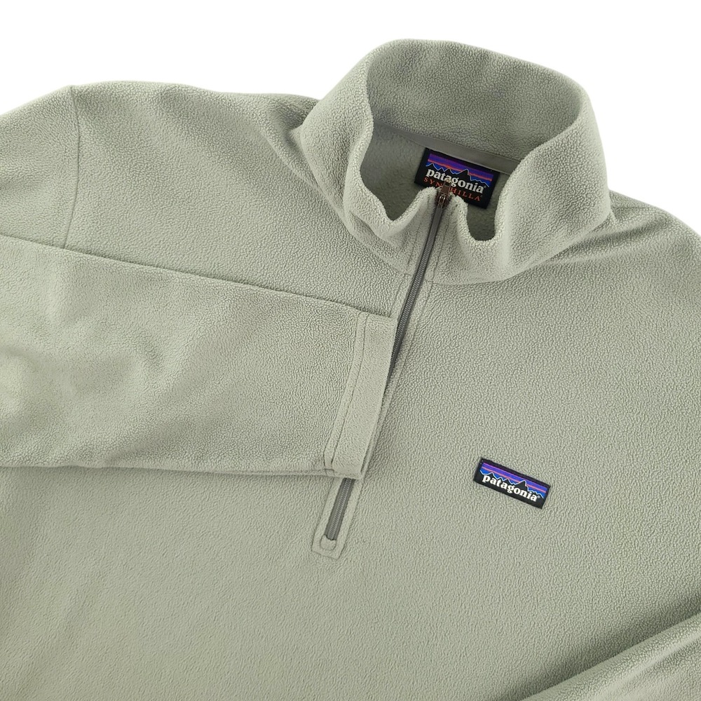 Patagonia Synchilla Pullover Mens Large Gray 1/4 Zip Long Sleeve Fleece Top